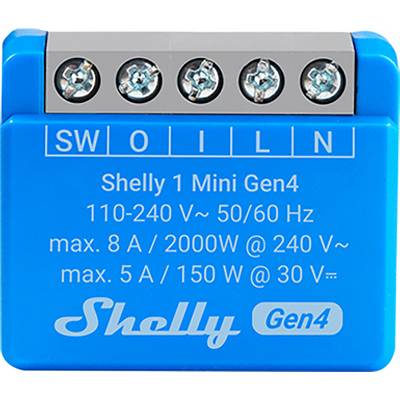 Shelly 1 Mini Gen4 Vezeték nélküli kapcsoló Wi-Fi-0
