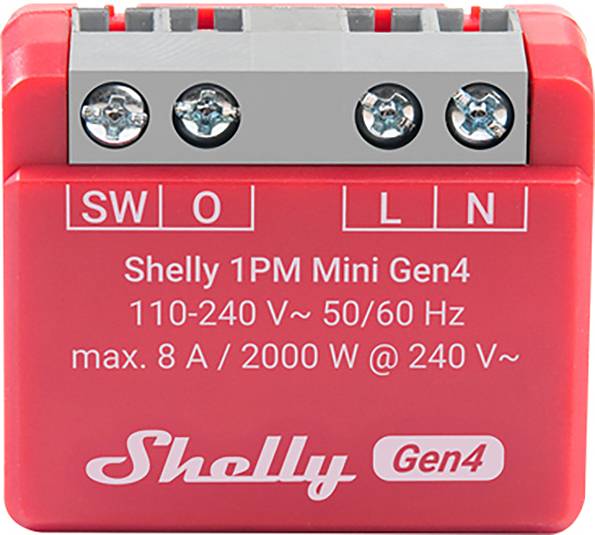 Shelly 1PM Mini Gen4 Vezeték nélküli kapcsoló Wi-Fi-0