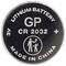 CR2032 3V-os Lítium elem GP; pozitív és negatív oldal jelöléssel; Kínában gyártva.
