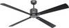 CasaFan ECO NEO III 152 BG-SW/TK WiFi Flügel Schwarz/Teak Mennyezeti ventilátor 27 W (Ø x Ma) 152 cm x 360 mm Bazaltszürke Távirányítóval, Időzítő, Téli üzemmód, App vezérlés