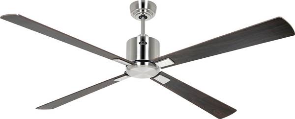 CasaFan ECO NEO III 152 BN-NB/KI WiFi Flügel Nussbaum/Kirsche Mennyezeti ventilátor  27 W (Ø x Ma) 152 cm x 360 mm Króm (kefélt) Távirányítóval, Időzítő, Téli üzemmód, App vezérlés