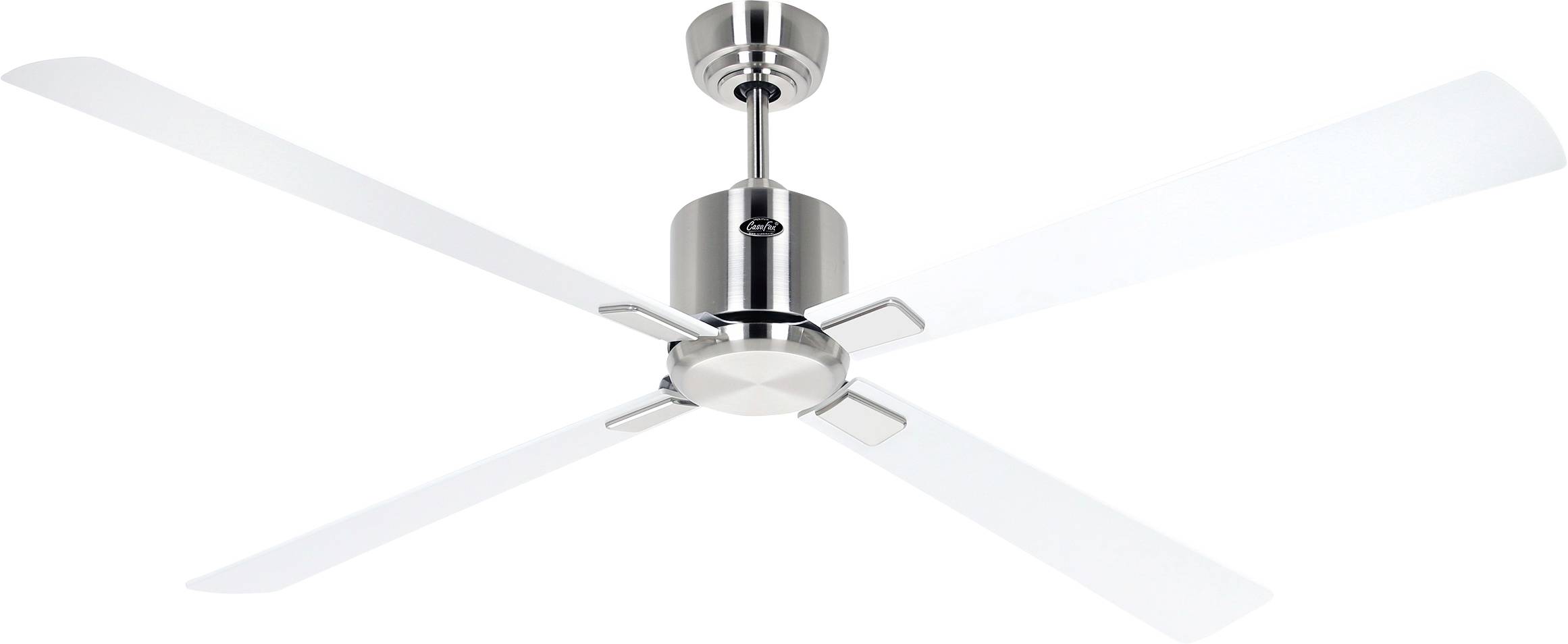 CasaFan ECO NEO III 152 BN-WE/LG WiFi Flügel Weiß/Lichtgrau Mennyezeti ventilátor 27 W (Ø x Ma) 152 cm x 360 mm Króm (ke-0