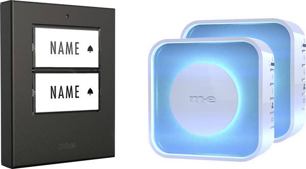 m-e modern-electronics 100063 Rádiójel vezérlésű csengő  Megvilágított