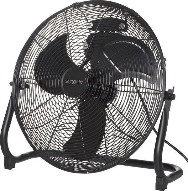 Sygonix  Padlóventilátor  70 W (Ø x Ma) 505 mm x 480 mm Fekete Dönthető