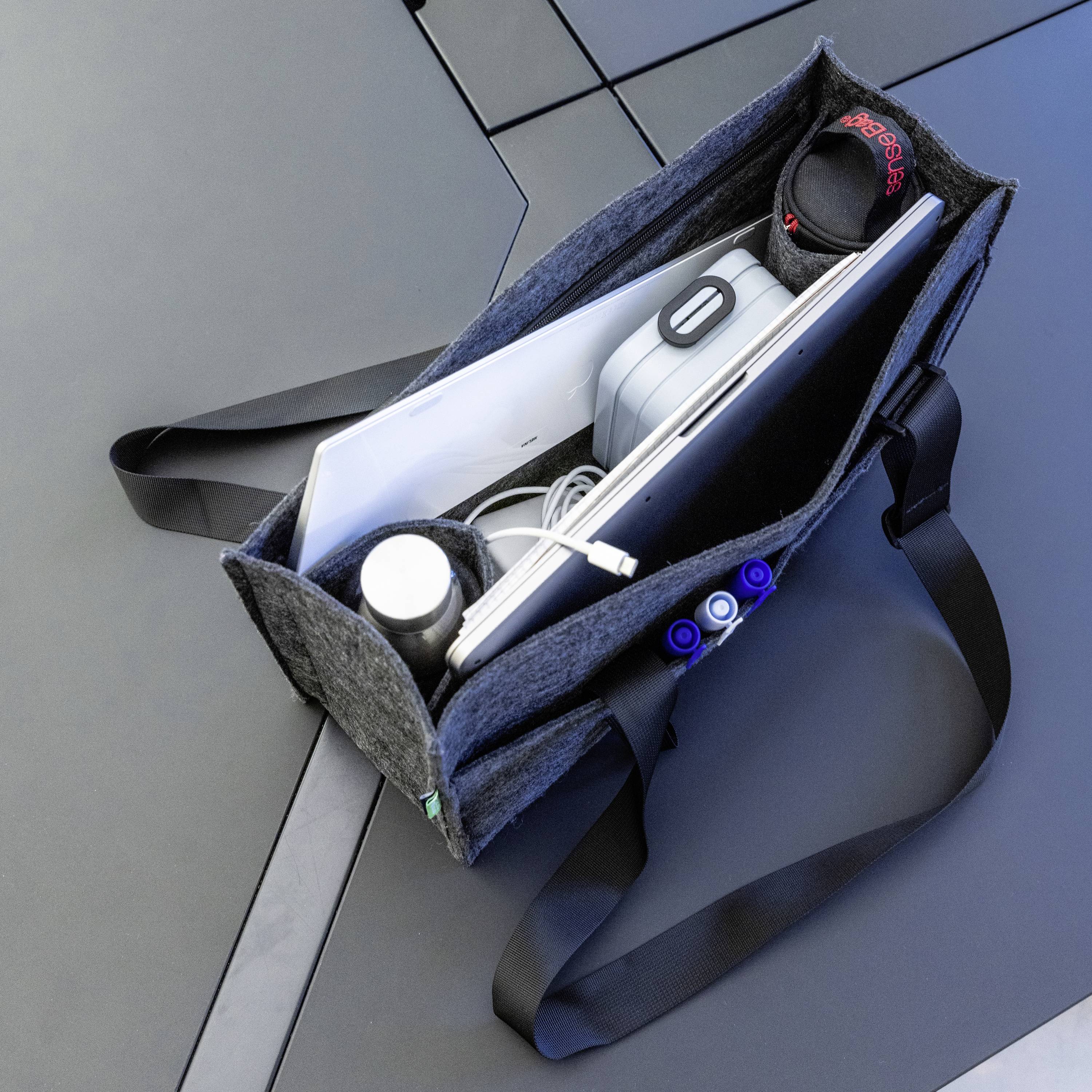 magnetoplan Hordtáska 11126 45 cm x 25 cm x 15 cm Szürke-5