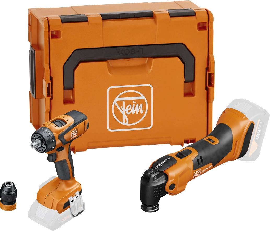 Fein Combo AMM500+ASCM-QSW+LBoxx 99100000838 Többfunkciós szerszám akku nélkül 18 V Vele szállított akkuk száma 0-0