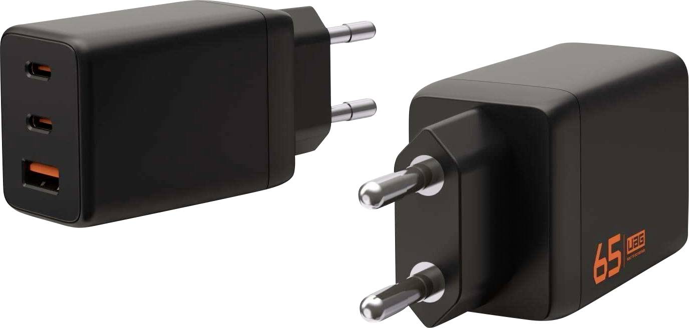 Urban Armor Gear SRGE Töltőadapter 65 W USB-A alj, USB-C® 3.1 alj, USB-C® 3.2 Beltér