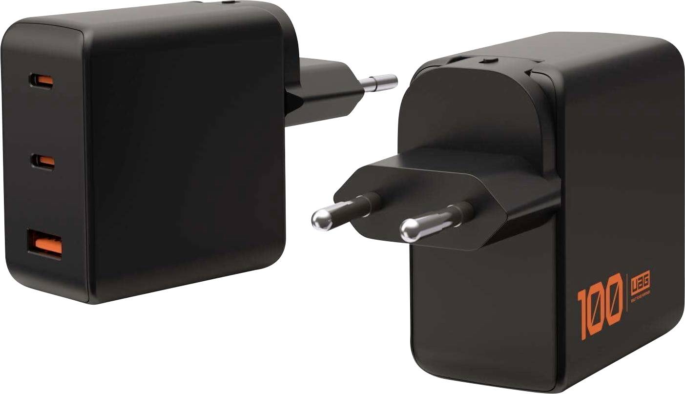 Urban Armor Gear SRGE Töltőadapter 100 W USB-A alj, USB-C® 3.1 alj, USB-C® 3.2 Beltér