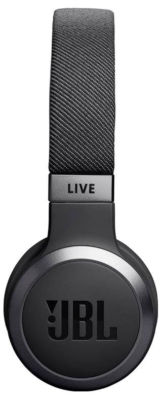Fekete fejpánttal és JBL logóval ellátott over-ear fejhallgató.