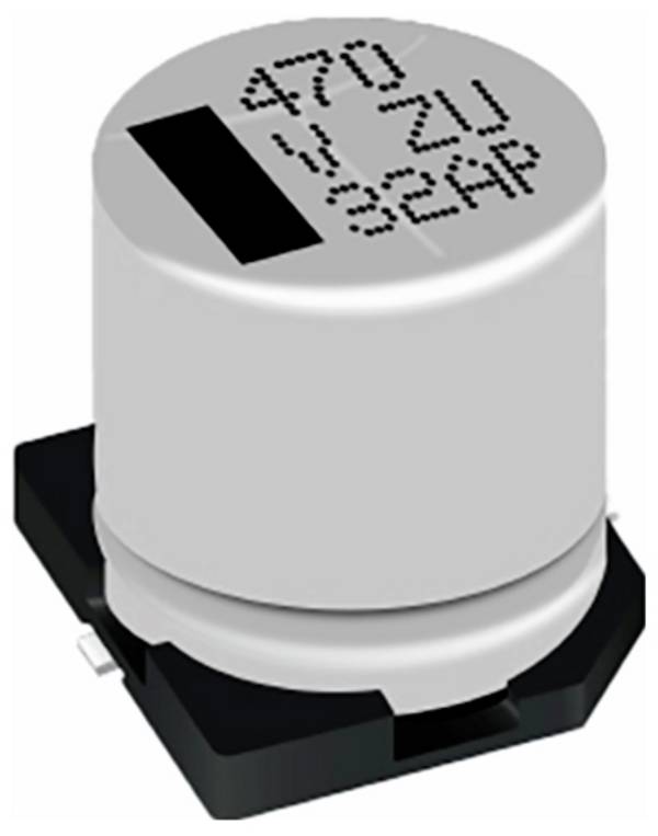 Panasonic Elektrolit kondenzátor SMD 680 µF 25 V 20 % (Ø x Ma) 10 mm x 12.5 mm 1 db #####Tape and Reel