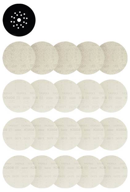 Bosch Accessories 2608902518 2608902518 Grille abrasive pour ponceuse excentrique (Ø x L) 225 mm x 225 mm 1 set