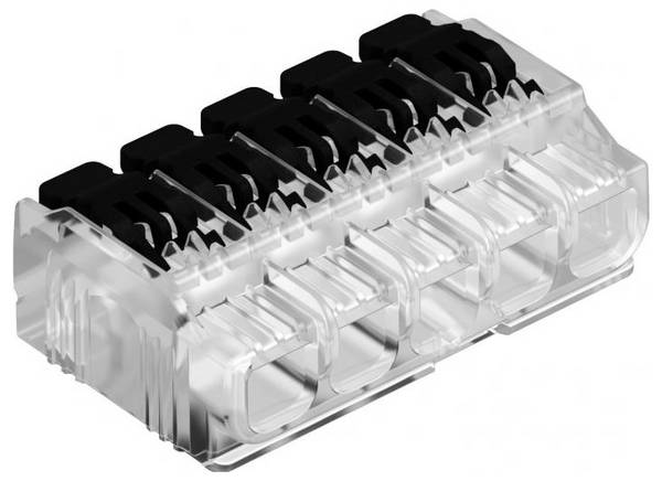 OBO Bettermann 2054425 61 HSK45  hajlékony: 0.02-4 mm² merev: 0.02-2.5 mm² Pólusszám: 5 45 db Átlátszó