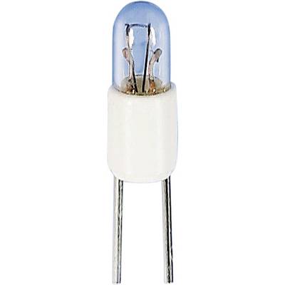 Egy kis fehér LED, átlátszó búrával és két fémkivezetéssel, amelyet gyakran használnak elektronikai eszközökben világításra.