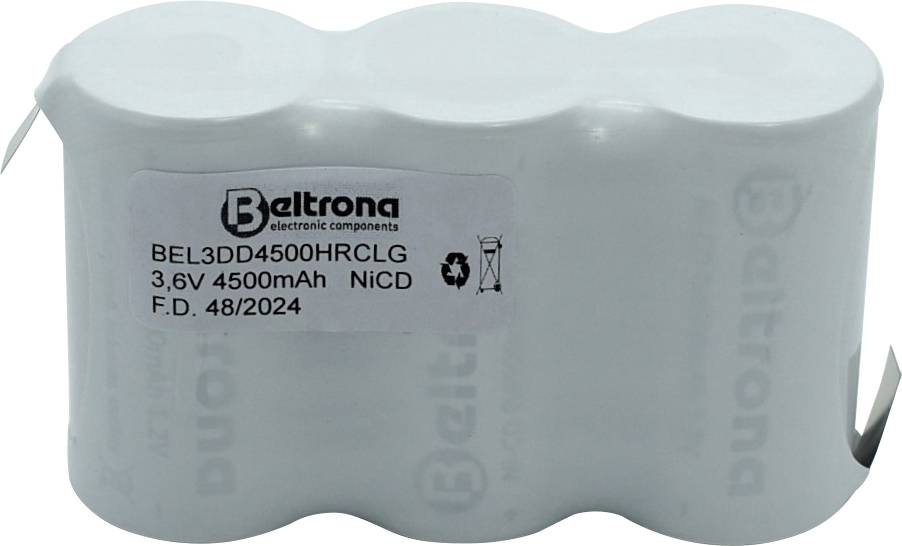 Beltrona BEL3DD4500HRCLG Speciális akku NiCd 3.6 V 4500 mAh 1 db