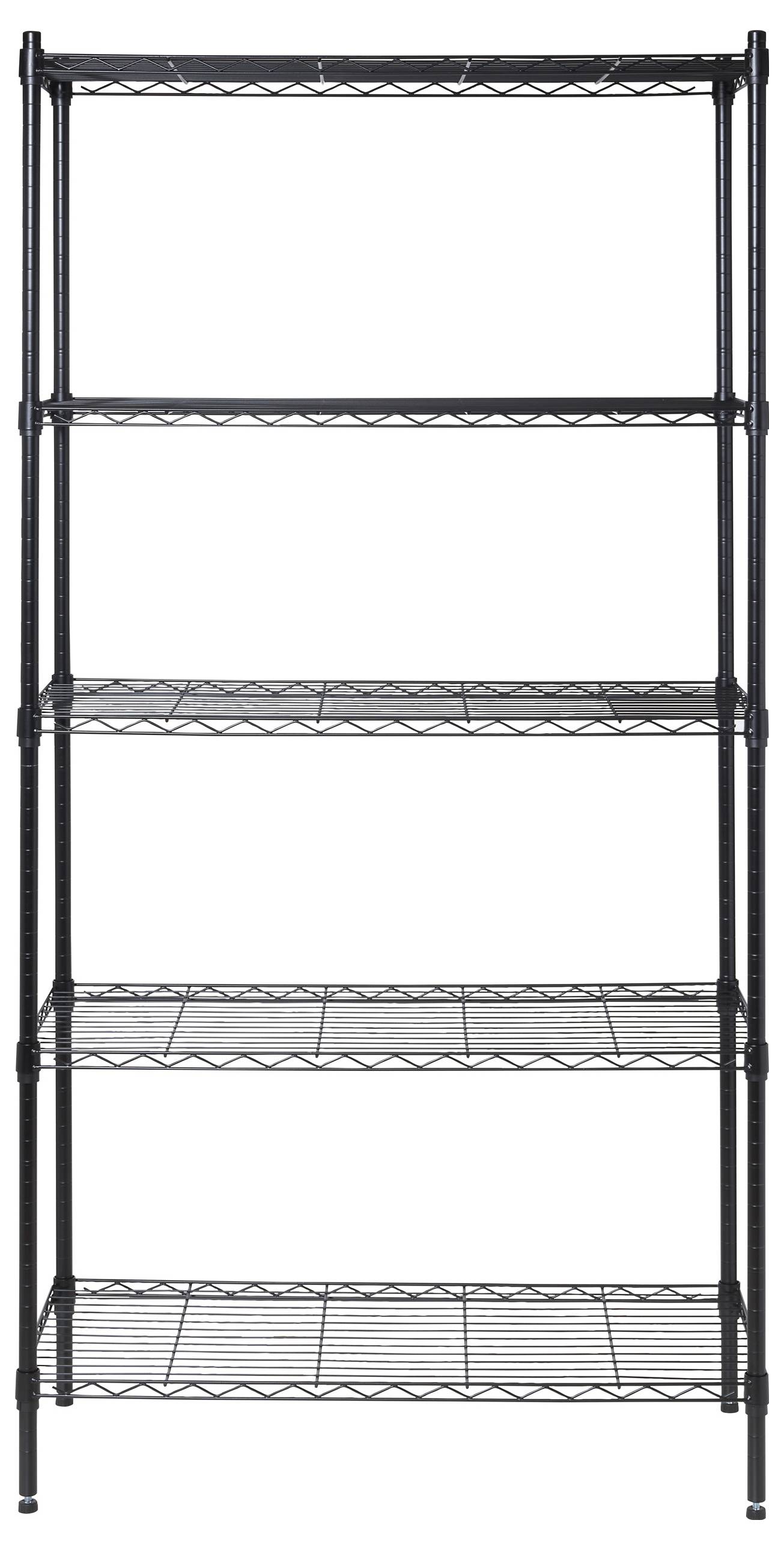 TOOLCRAFT TO-10565271 Teljes raktári polc 160 kg (Sz x Ma x Mé) 900 x 1815 x 400 mm Acél Fekete-1