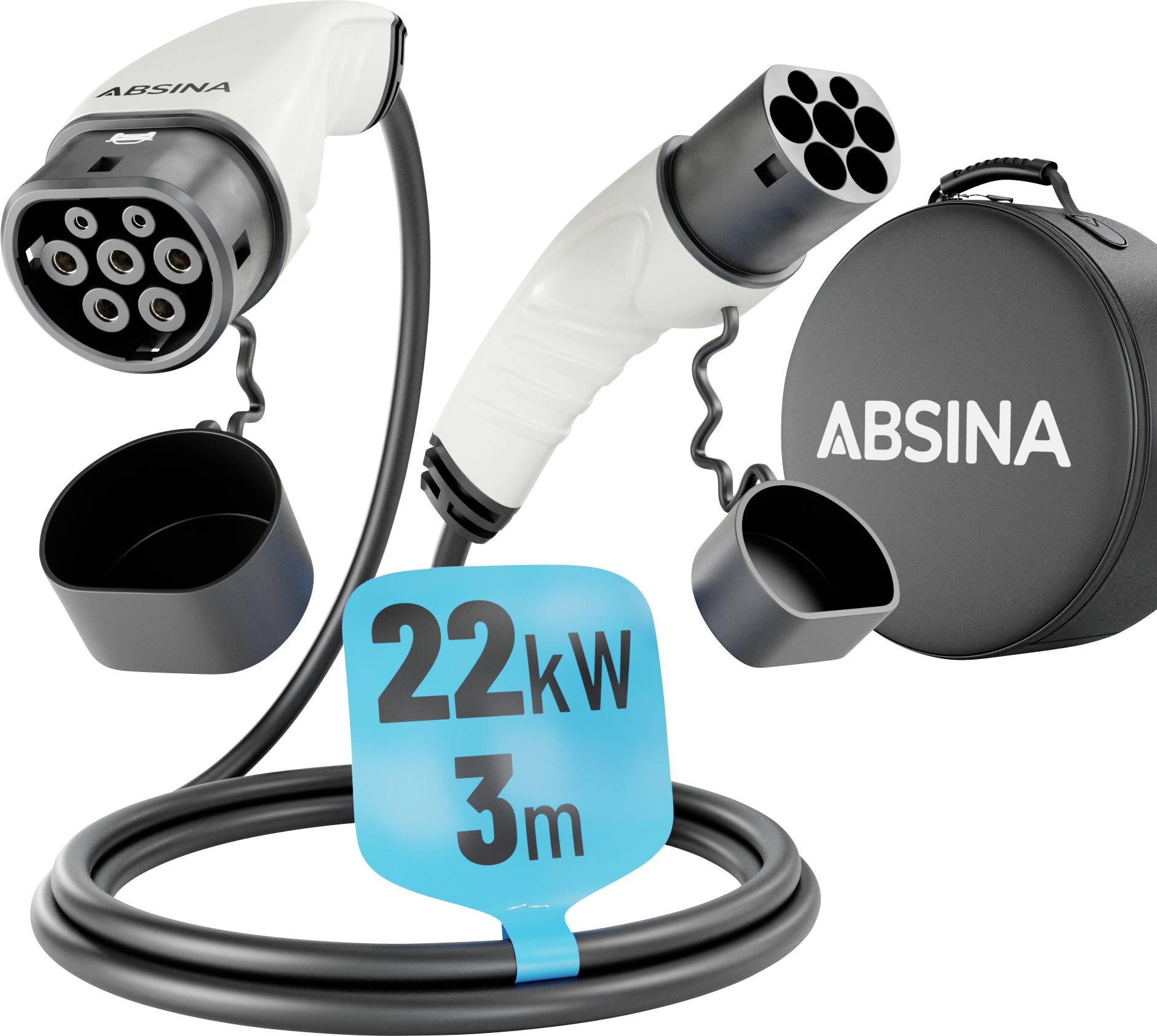 Absina 52-231-1006 eMobility töltőkábel 3 m