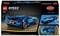 LEGO Speed Champions szett, amely egy kék Bugatti Vision Gran Turismo autómodellt tartalmaz, részletes hátsó dizájnnal és márkázott dobozos csomagolással.