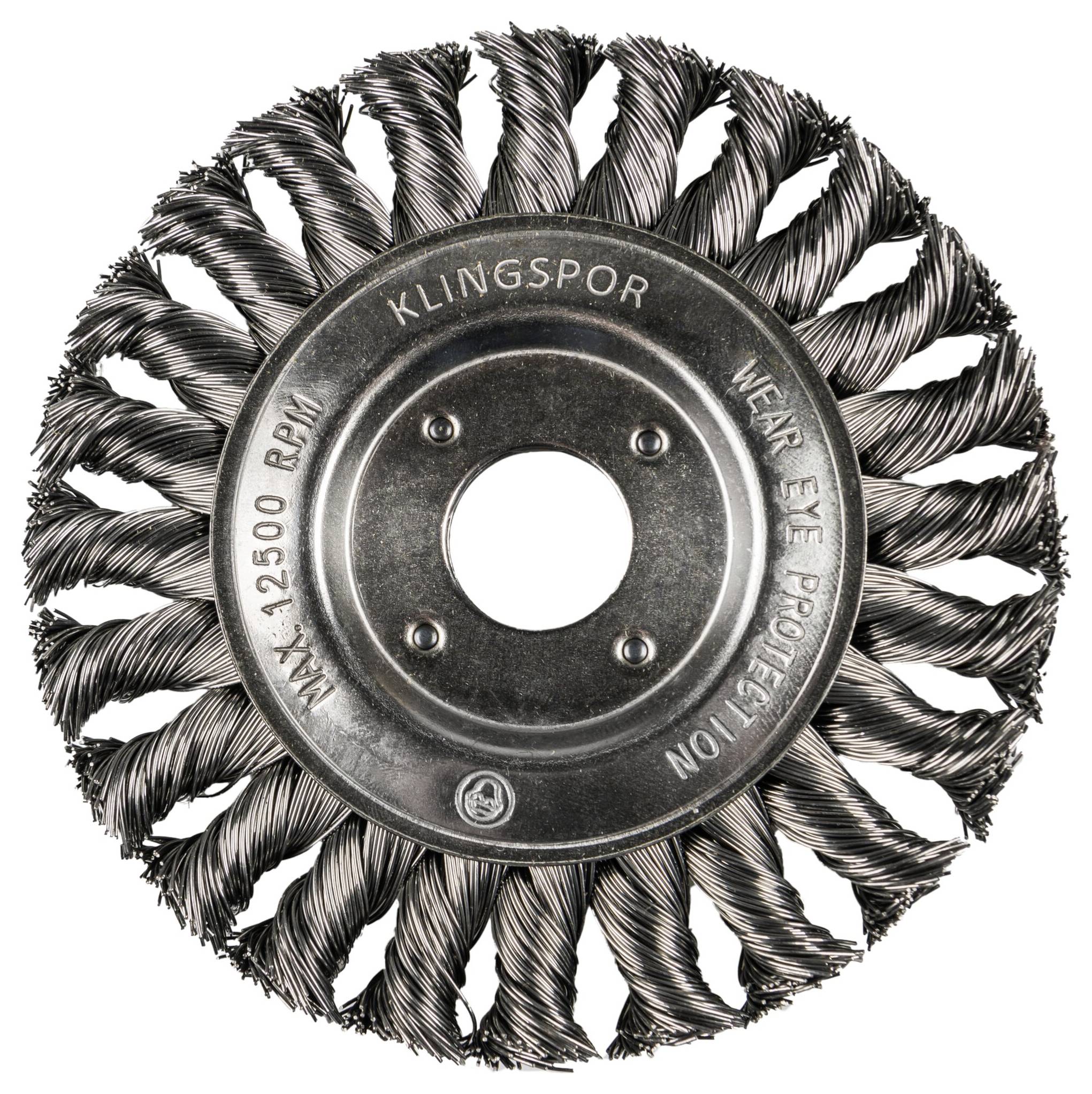 Klingspor BR 600 Z Rundbürste gezopft einreihig Anzahl Reihen 1, 178 x 14 x 22,23 mm 0,5 Edelstahl BR 600 Z 363720 1 db
