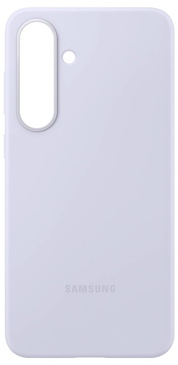 Világoskék Samsung telefontok, kamera kivágással és logóval az alsó részén.