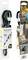 Nite Ize CamJam SlideLock csomagolás, amely tartalmazza az 'Állítsa be + Rögzítse' feliratot 7-24 hüvelykes tárgyakhoz. Két, zárszerkezettel ellátott karabiner tartozék.
