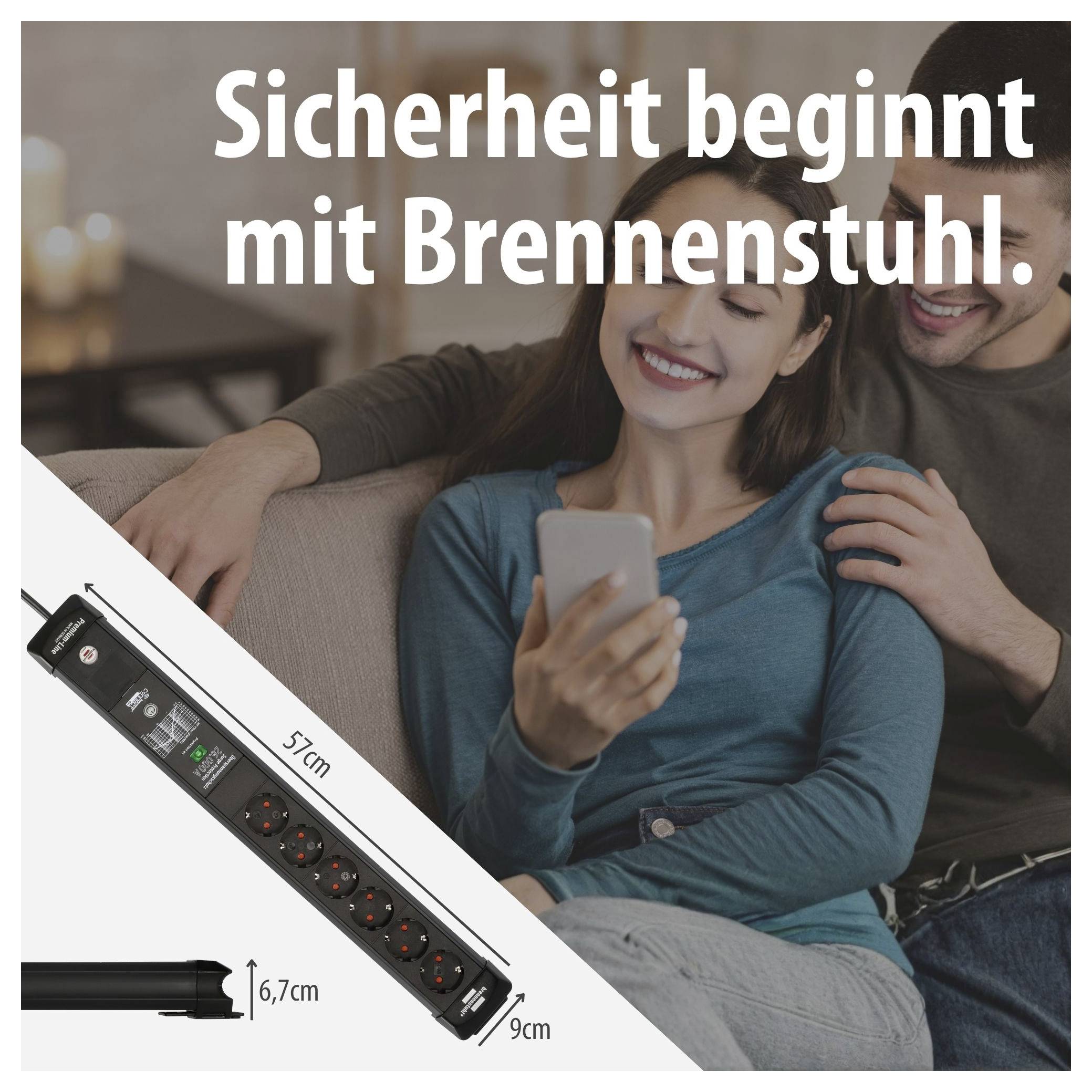 Brennenstuhl 1951160611 Hálózati elosztó Fekete 1 db-10