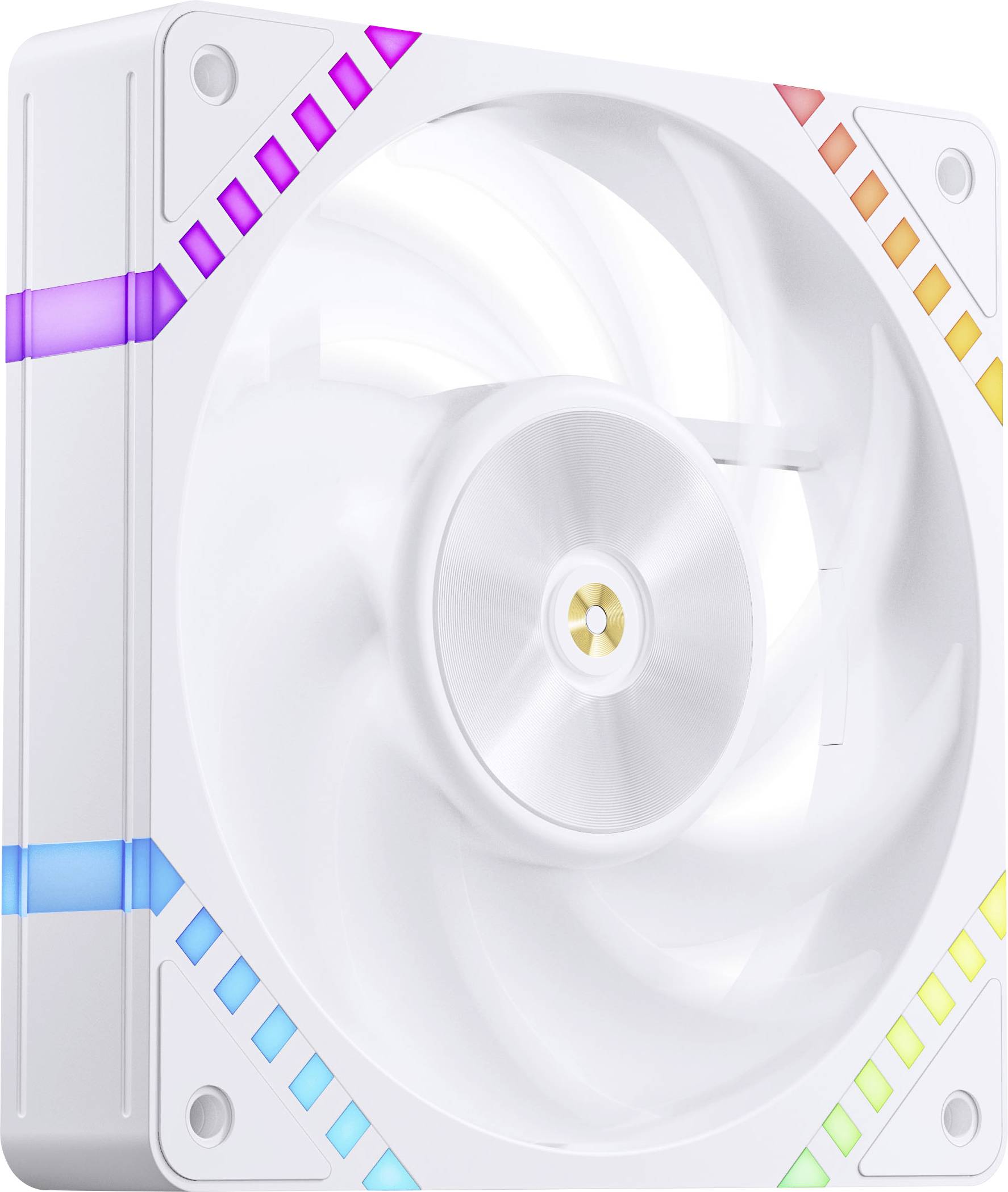 Jonsbo HF2-120 Ventilateur pour PC blanc (l x H x P) 120 x 25 x 120 mm avec éclairage LED