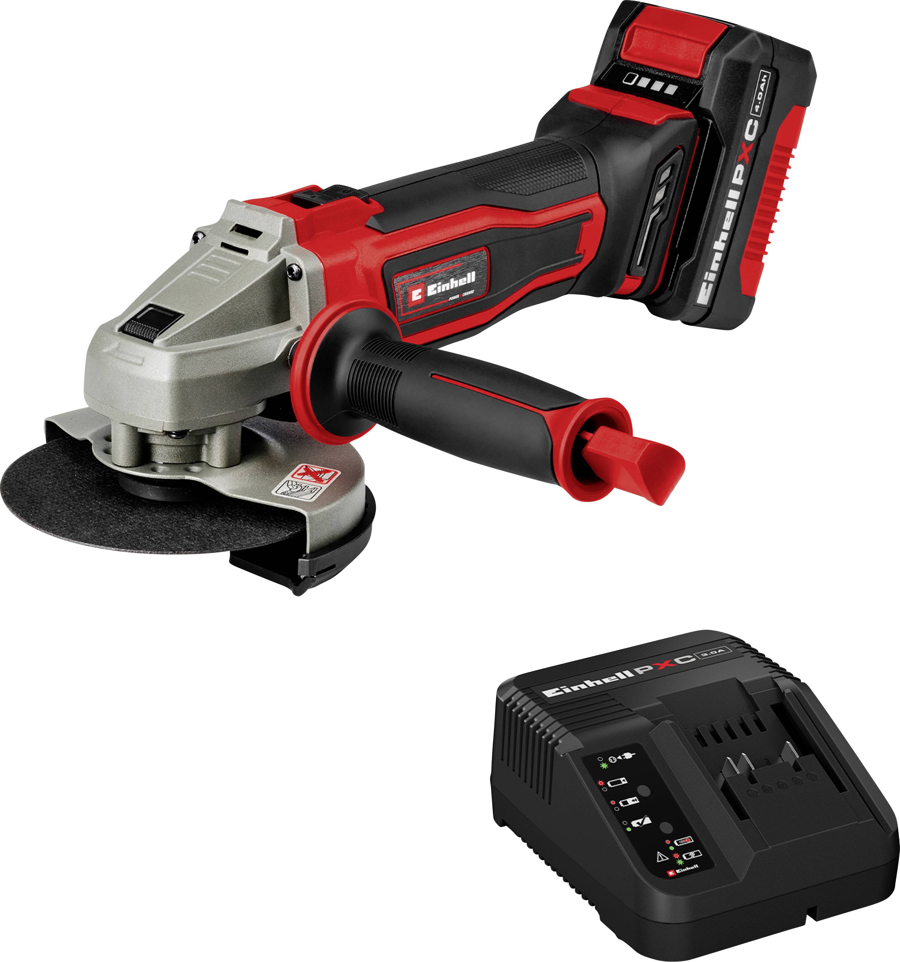 Einhell TE-AG 18/125-2 Li (1x4,0 Ah) 4431190 Akkus sarokcsiszoló 125 mm akkuval, Töltővel 18 V 4 Ah