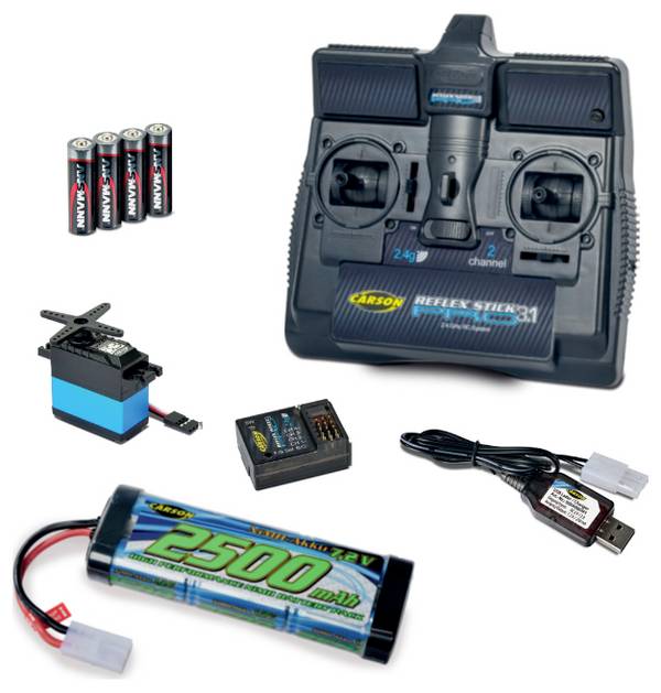 Carson Modellsport UK REFLEX STICK PRO 3.1 Kézi távirányító 2,4 GHz Csatornák: 2