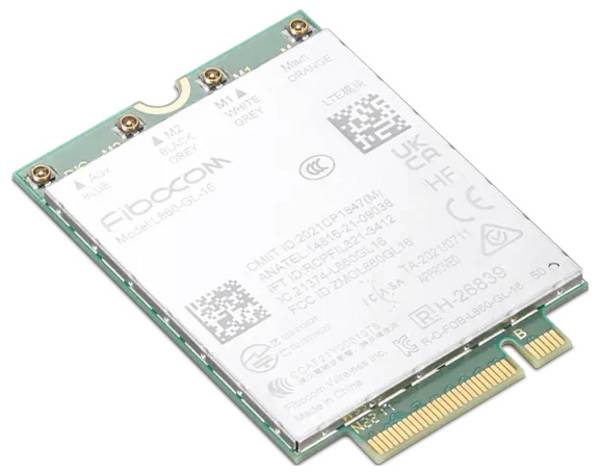 Lenovo Fibocom L860-GL-16 - Drahtloses Mobilfun LTE modul  1000 MBit/s M.2