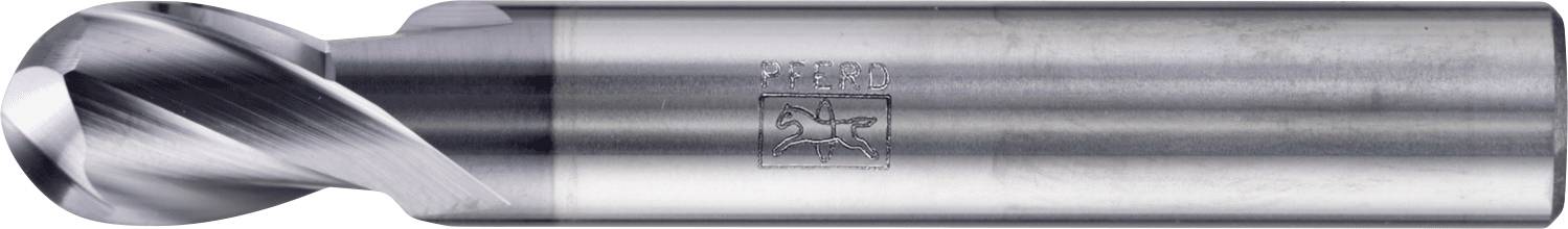 PFERD TOOLS 23000105 Teljes rádiuszú maró Keményfém Hossz 66 mm Munkahossz 14 mm Szár átmérő 10 mm