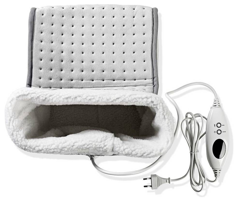 'Egy elektromos lábmelegítő puha polár belsővel és dugaszolható hőfokszabályzóval, amelyet kényelem és melegség érdekében terveztek.'