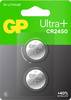 GP Gombelem CR 2450 3 V 2 db 540 mAh Li-MnO2 GP Ultra Plus Batterie Lithium Lithium Knopfzelle CR2450 2 Stück