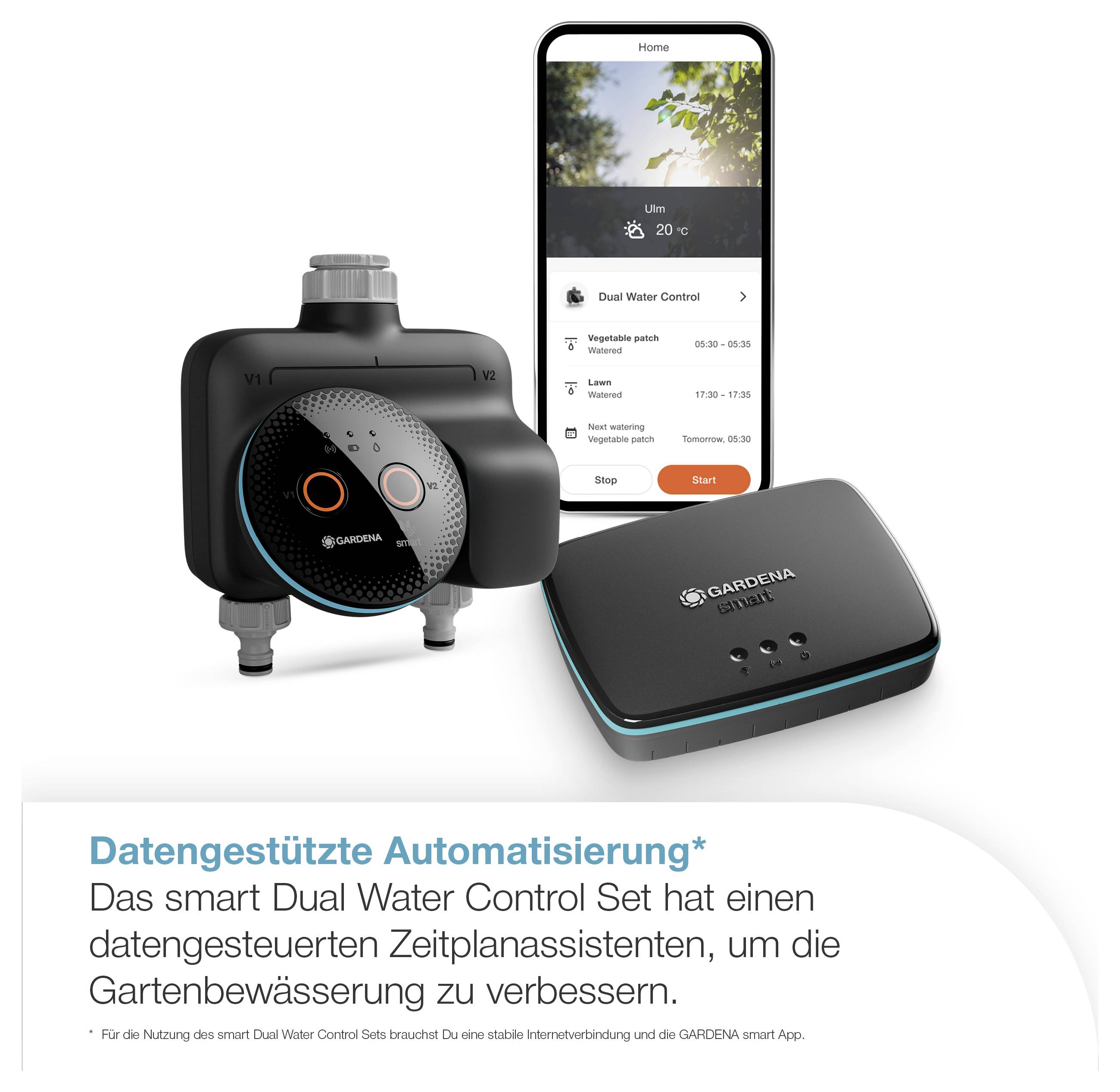GARDENA 19044-20 smart Dual Water Control Set Öntözés vezérlő-2
