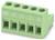 Zöld terminálblokk öt csatlakozóhellyel, amelyeket "GND", "14", "13", "12", "11" felirattal jelöltek vezeték-csatlakoztatáshoz, elektrotechnikai alkalmazásban használatos.