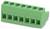 Zöld csatlakozó blokk nyolc bemeneti nyílással a vezetékeléshez. Elektromos vagy elektronikus projektek alkalmazásához megfelelő.