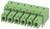 Zöld elektromos kapocsléccsalád több csatlakozási ponttal, amelyet vezetékezéshez és áramköri alkalmazásokhoz használnak.