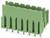 Zöld elektromos csatlakozó több fém tüskével, amelyet elektronikus eszközökben vagy nyomtatott áramköri lapokon használnak az áramellátáshoz vagy adatkapcsolatokhoz.