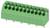 Zöld, 10-pólusú nyomtatott áramköri lap csatlakozó blokk 5,08 mm-es lépcsőközzel, elektronikus szerelvényekben történő elektromos csatlakoztatásra tervezve.