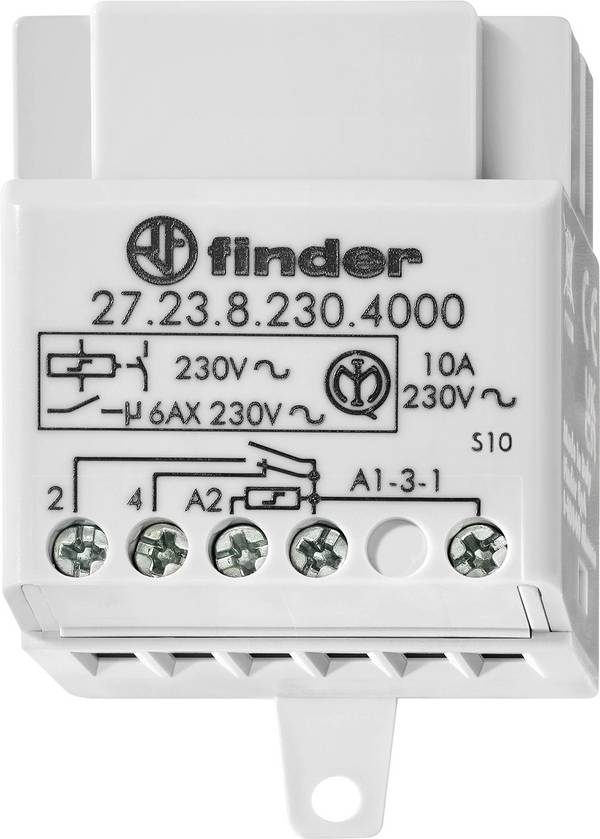 Áramlöket kapcsoló Falba süllyesztett Finder 27.25.8.230.4000 2 záró 230 V/AC 10 A 2300 VA  1 db