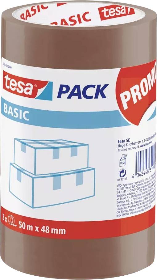 tesa 58578-00000-01 Ragasztószalag tesa® Barna (H x Sz) 50 m x 48 mm 1 db