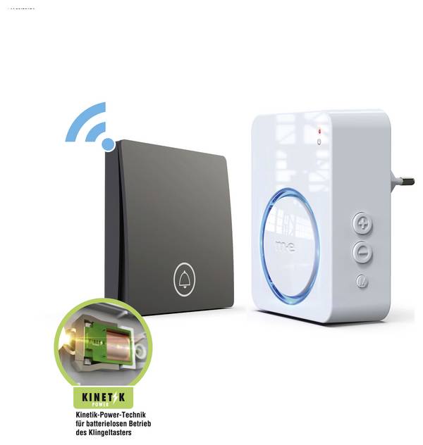 m-e modern-electronics 41487 Rádiójel vezérlésű gong