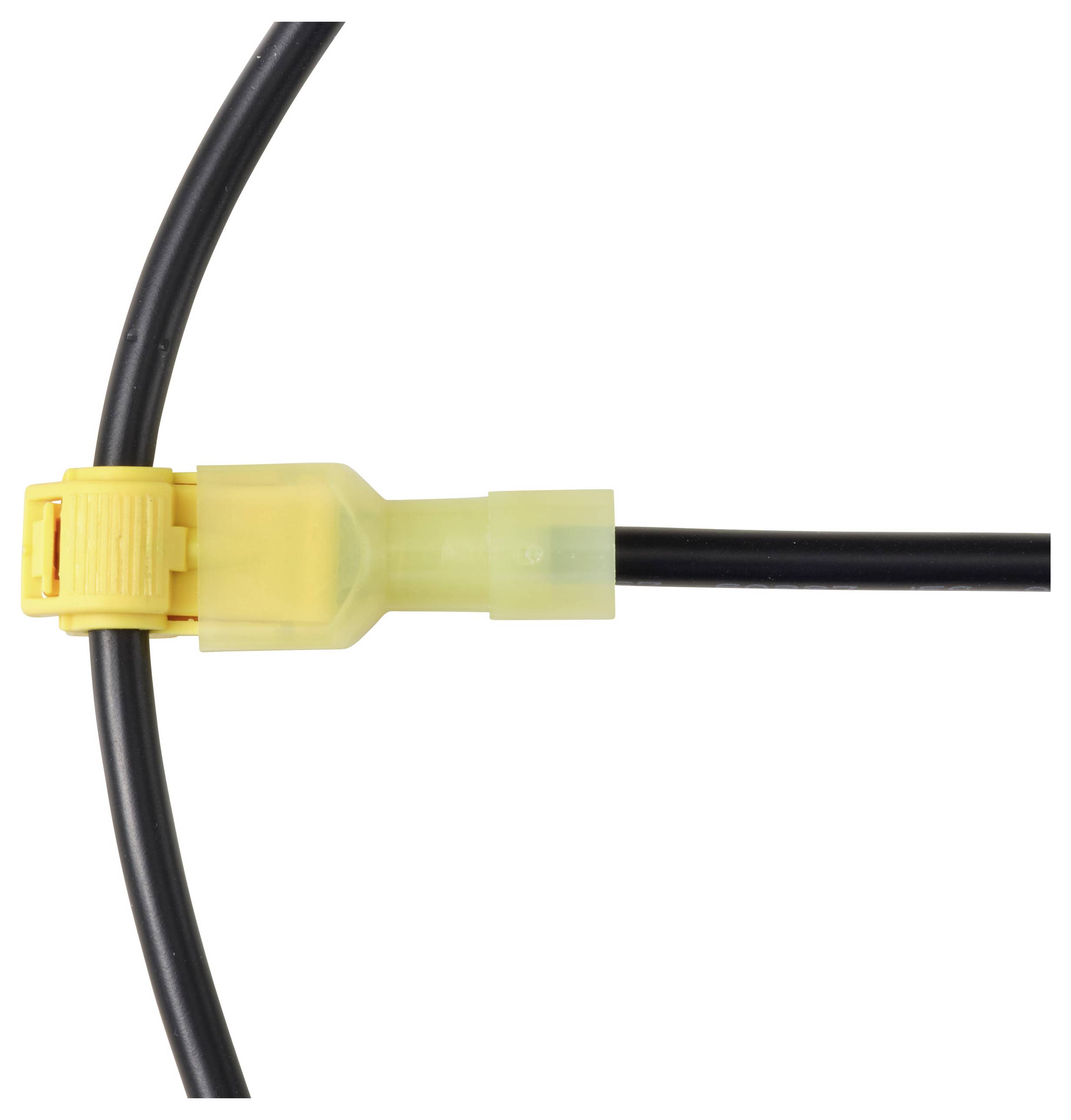TRU COMPONENTS TC-14376164 Gyorscsatlakozó hajlékony: 2.5-4.0 mm² merev: 2.5-4.0 mm² Pólusszám: 1 12 db Sárga-2