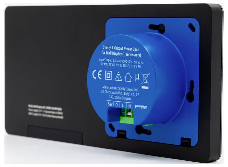 Shelly Wall Display X2i Black Shelly Fali érintőkijelző Wi-Fi, Bluetooth-9