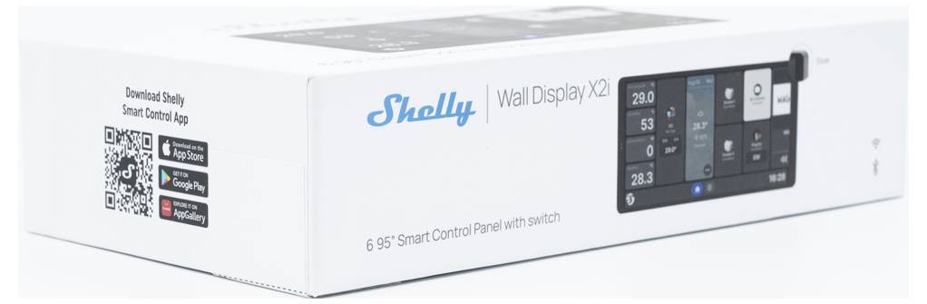 Shelly Wall Display X2i Silver Shelly Fali érintőkijelző Wi-Fi, Bluetooth-13