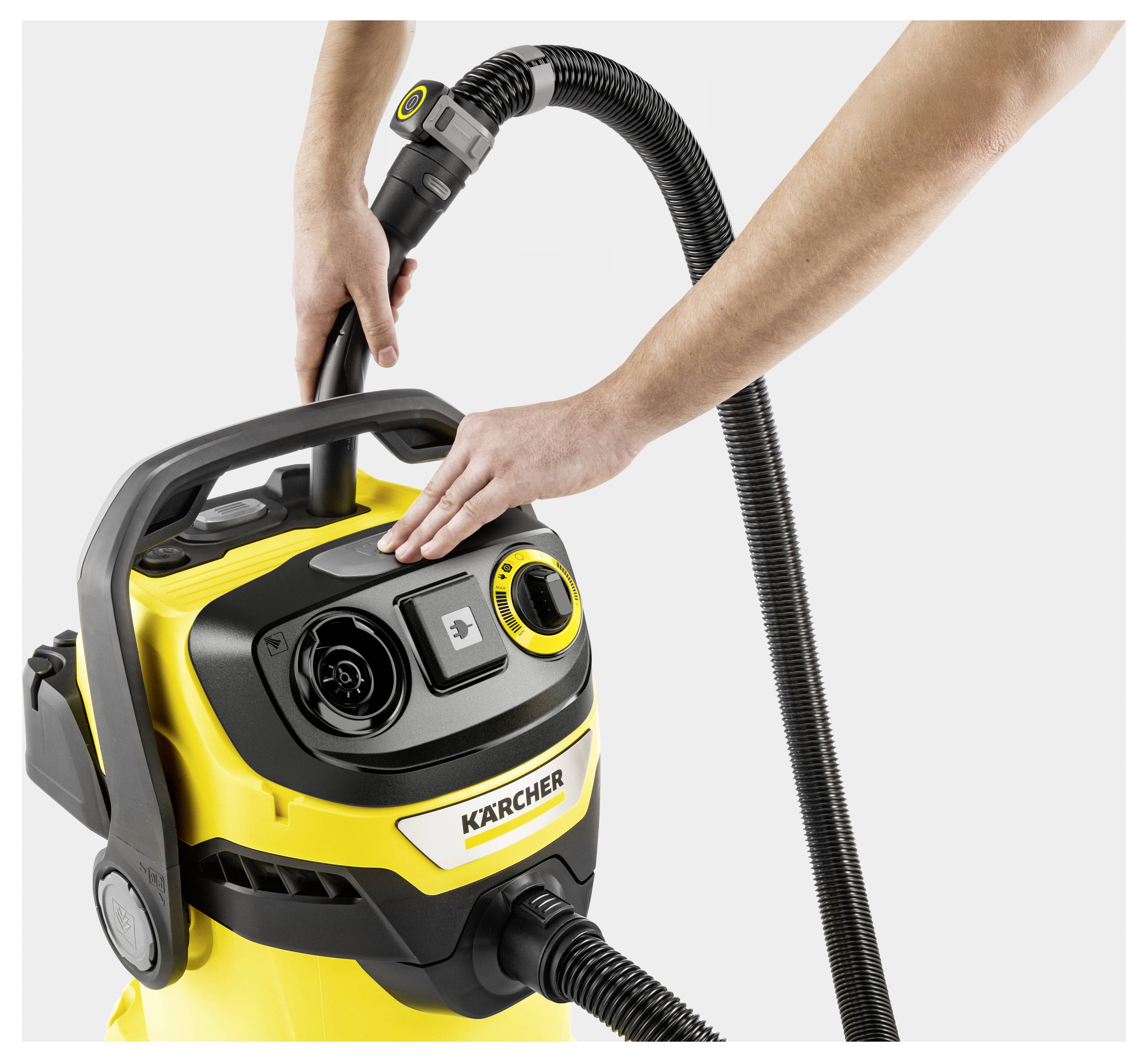 Kärcher Home & Garden WD 5 Control P 25/5/22 1.628-317.0 Nedves-/száraz porszívó 1200 W 25 l Félautomata szűrő tisztítás-3