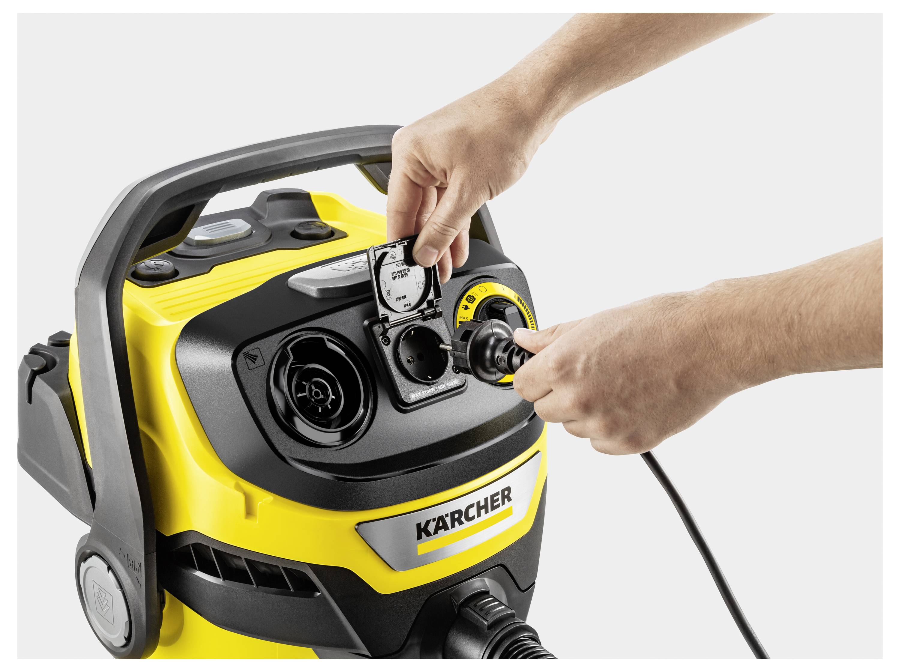 Kärcher Home & Garden WD 5 Control P 25/5/22 1.628-317.0 Nedves-/száraz porszívó 1200 W 25 l Félautomata szűrő tisztítás-5