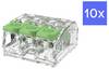 Degson DGBSC-SG01/4-03P (17-16ZH) Vezetékösszekötő hajlékony: 0.2-4 mm² merev: 0.2-4 mm² Pólusszám: 3 10 db Zöld