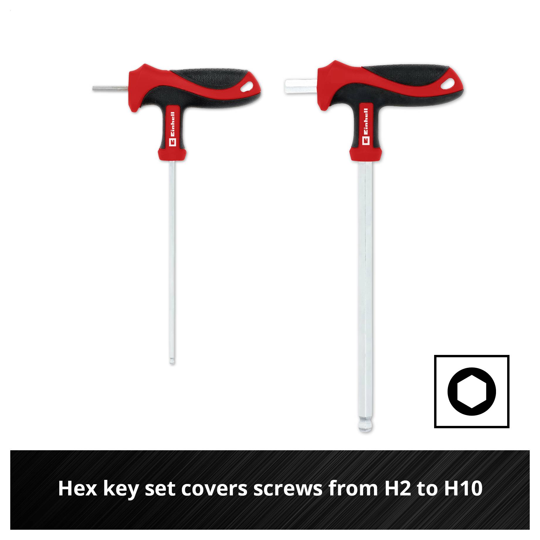 Einhell T-Griff Schraubendreher-Set 9-tlg. Einleger Pad 370526 Betét 9 részes-6