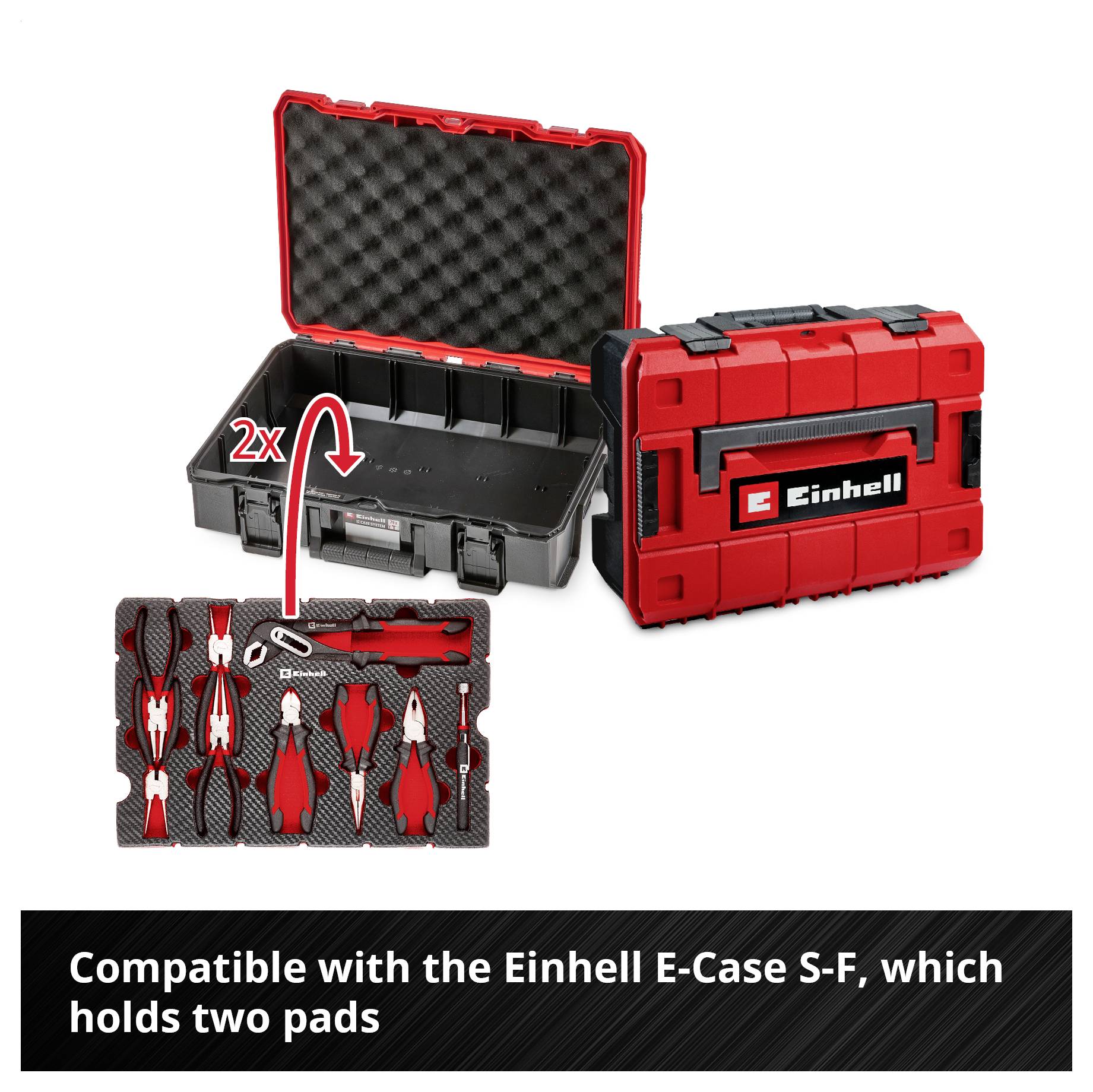 Einhell Zangen-Set 9-tlg.Einleger Pad 370522 Betét-2