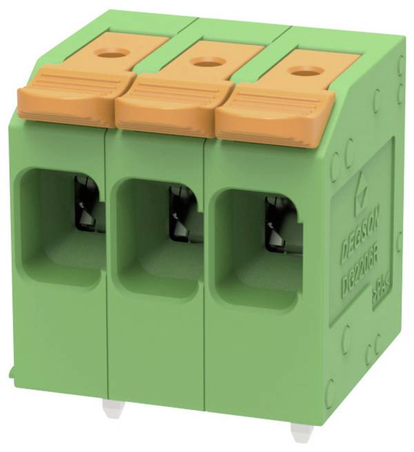 Degson DG2206R-7.5-DA-03P-14-100Z(H)  Kapocstömb hajlékony: 0.2-6 mm² merev: 0.2-10 mm² Pólusszám: 3 1 db Zöld